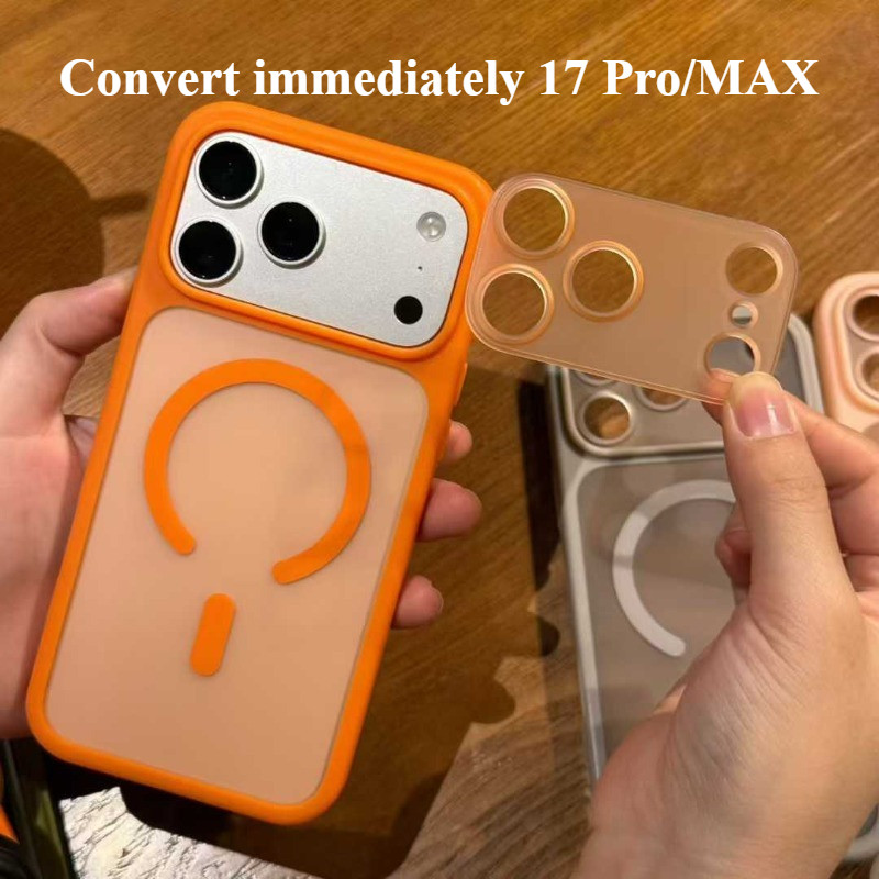 ทันทีสวิทช์ 17 Pro Max Skin Sensitive แม่เหล็กดูดสําหรับ IPhone 17 16 15 14 13 Pro Max Air กันกระแทกทันทีเปลี่ยนกรณีฝาครอบ