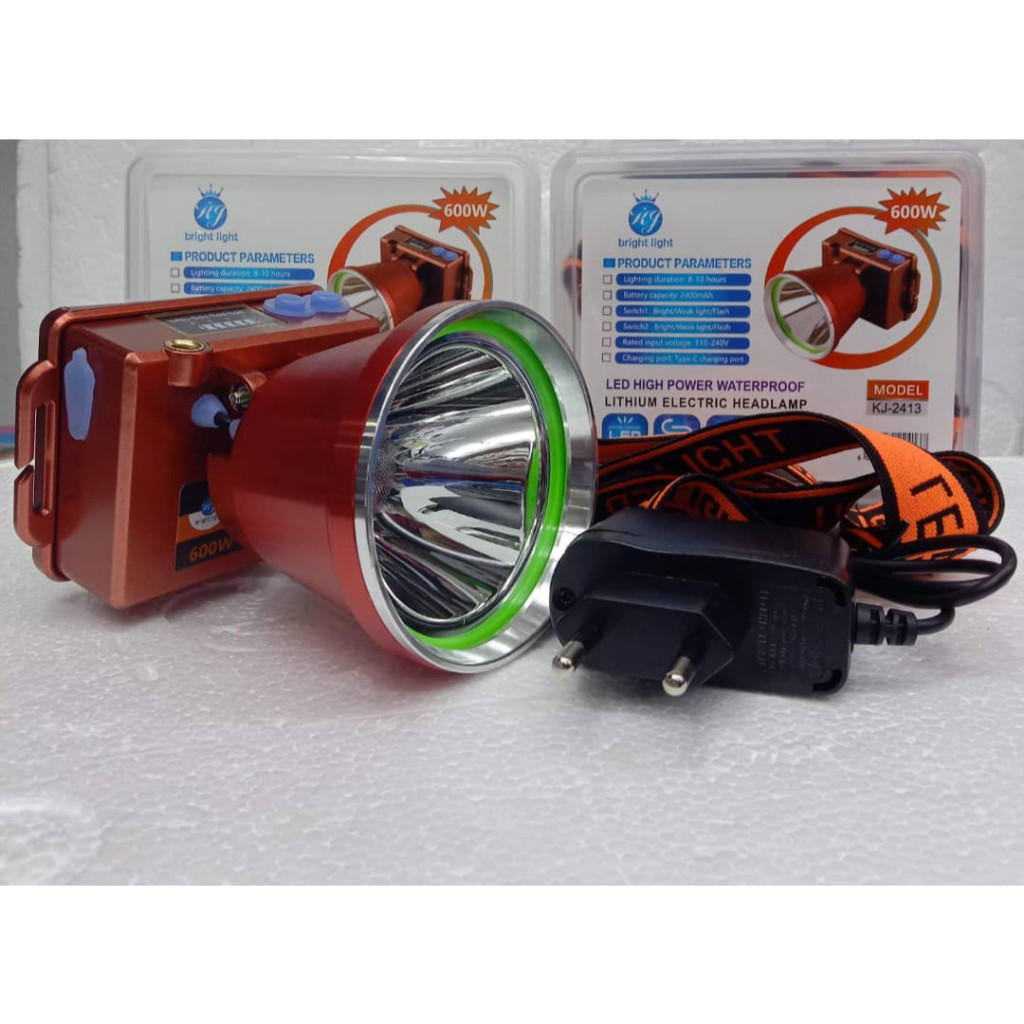 GML 600W วงกลมขนาดใหญ่ KJ-2413 ไฟหน้าแบบชาร์จไฟได้ KAPALA