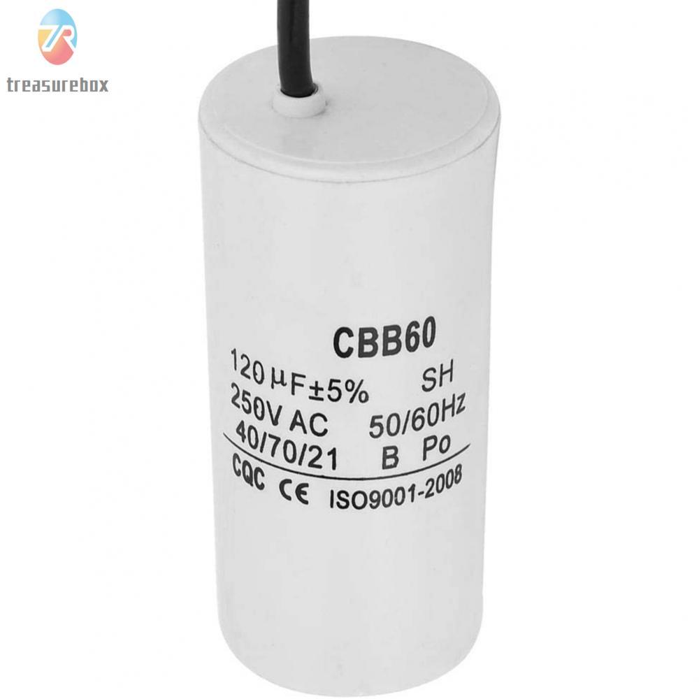 TRSBX❤️Capacitor 120uf 250V 120UF CBB60 Start Run Motor Run Capacitor Durable CBB60