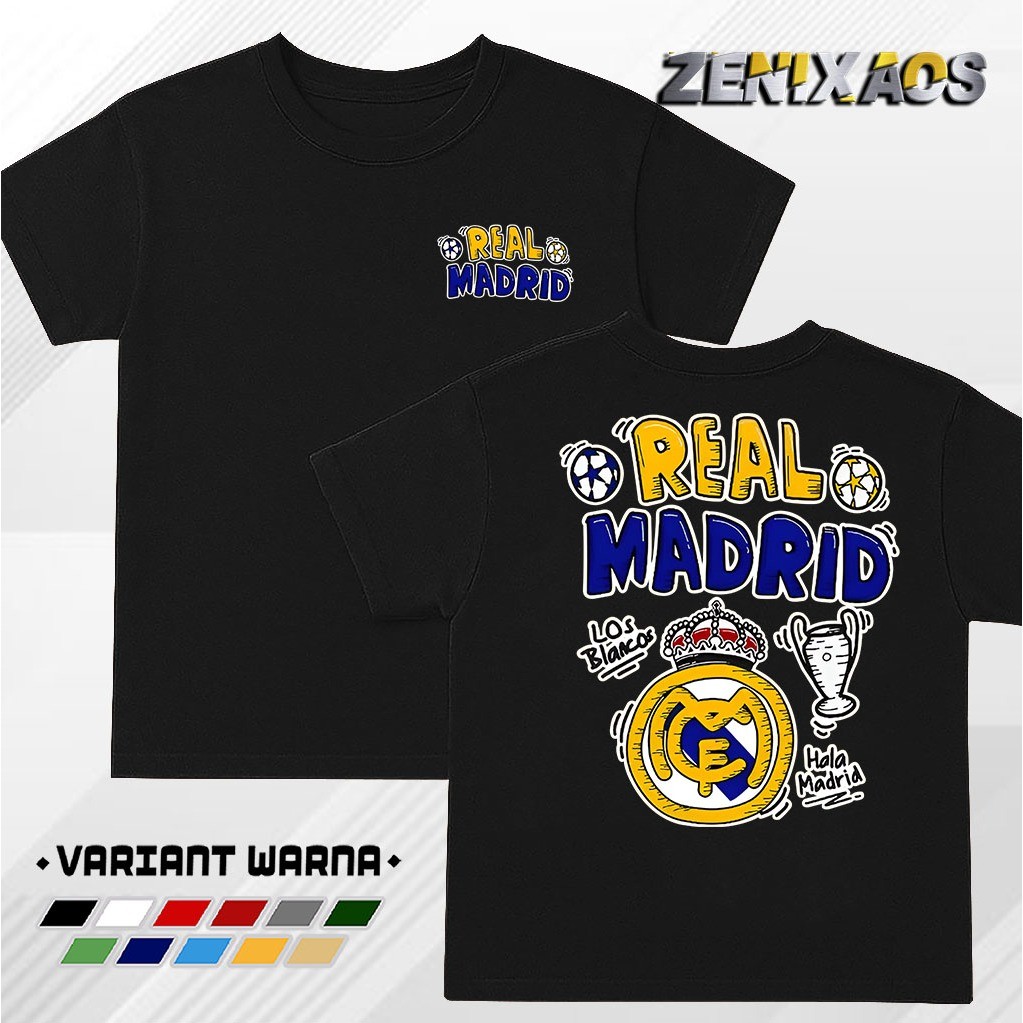 เสื้อยืด Real Madrid 15 UCL - เสื้อยืด Barca Kolan 15 UCL MADRID เสื้อยืด SUITABLE สําหรับผู้ชายและผ