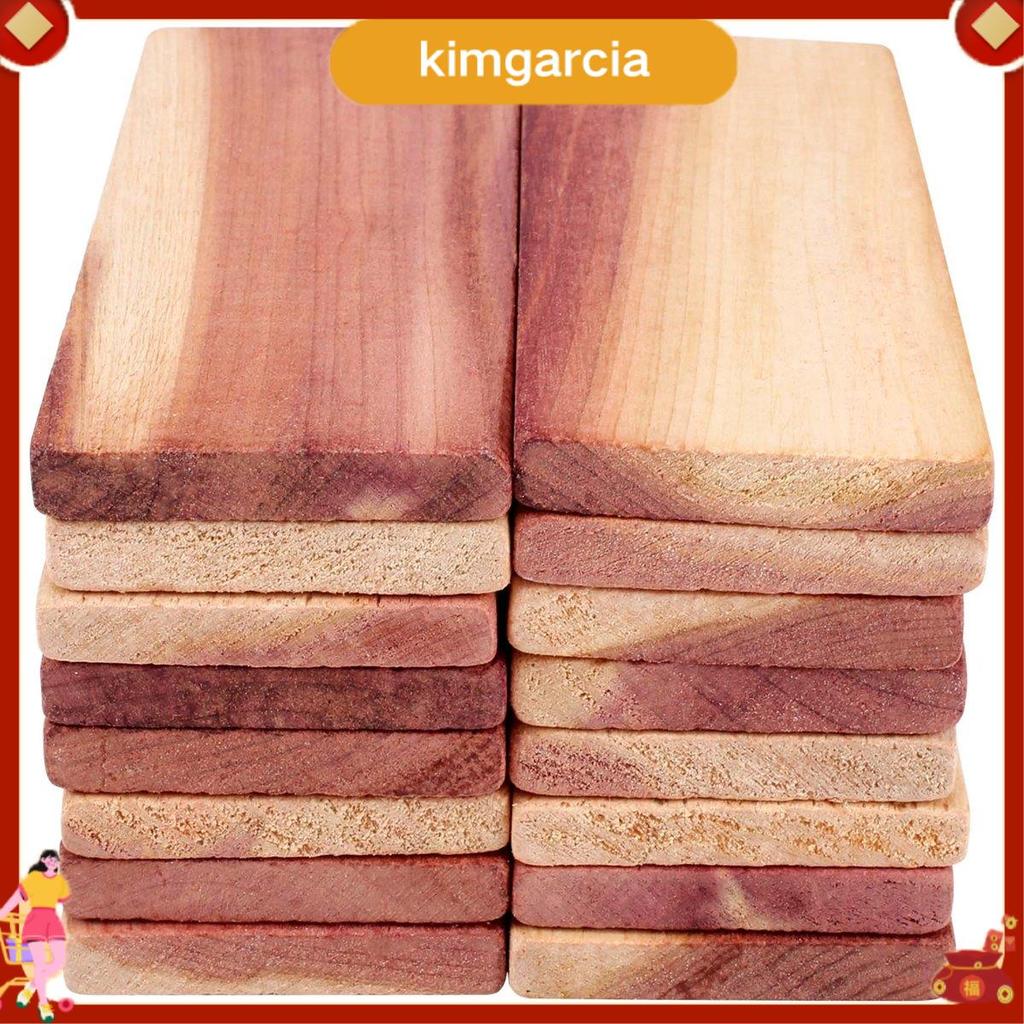 kimgarcia 16 Pack Cedar Blocks สําหรับตู้เสื้อผ้า, บล็อกซีดาร์สีแดงสําหรับจัดเก็บ, บล็อกซีดาร์อโรมาสําหรับตู้เสื้อผ้าและลิ้นชัก