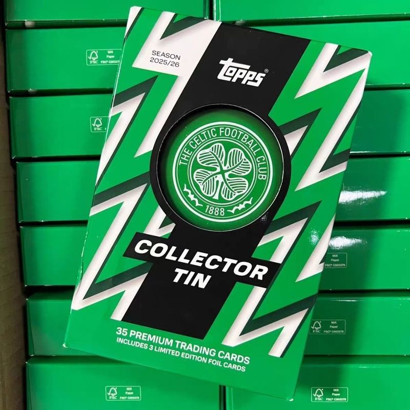25-26 Topps Football Star Card Celtics Box Club Tin Can Tin Box สินค้า