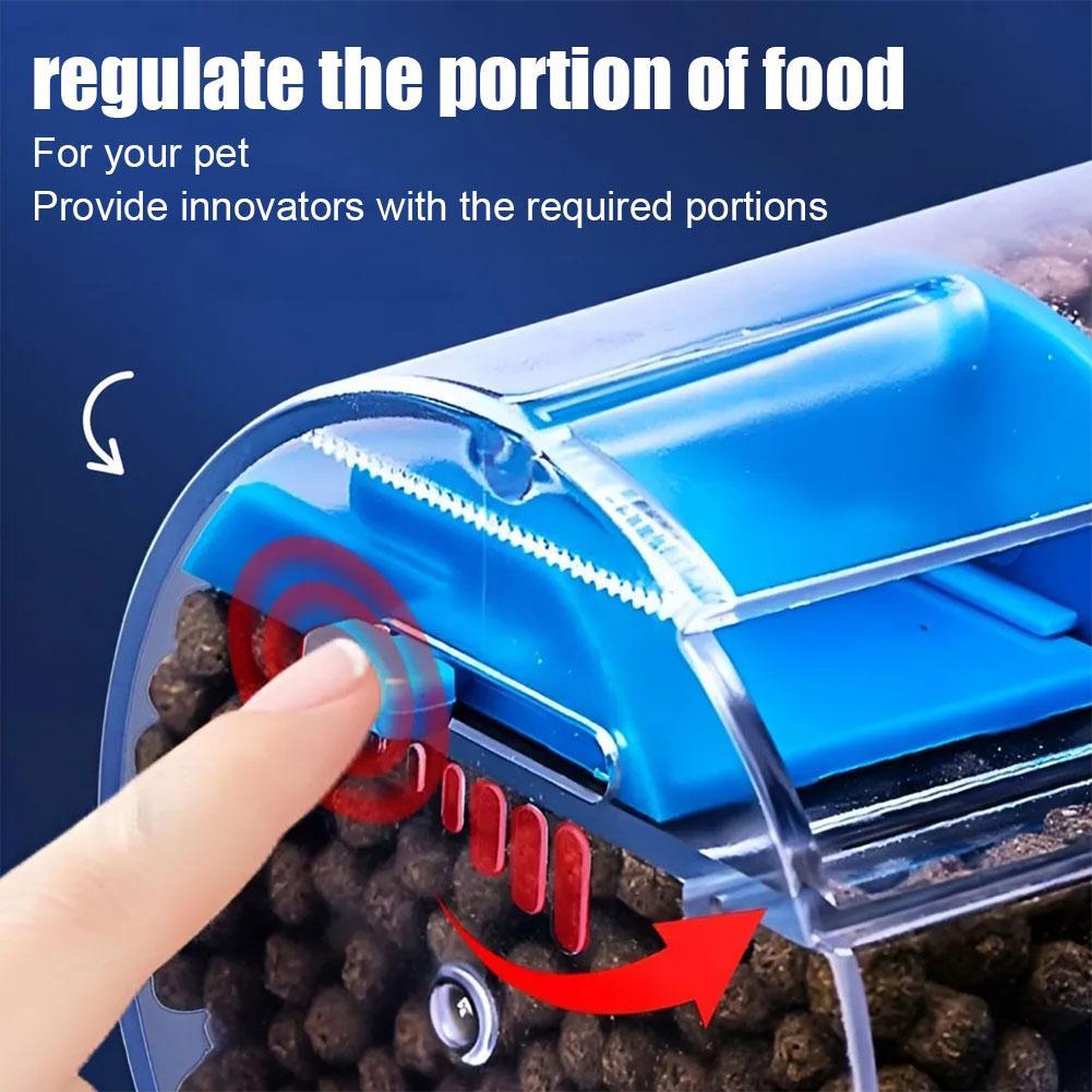 ตู้ปลาเครื่องป้อนอัตโนมัติความจุขนาดใหญ่ปลาจับเวลาป้อนอัตโนมัติถังป้อนและ U9y0