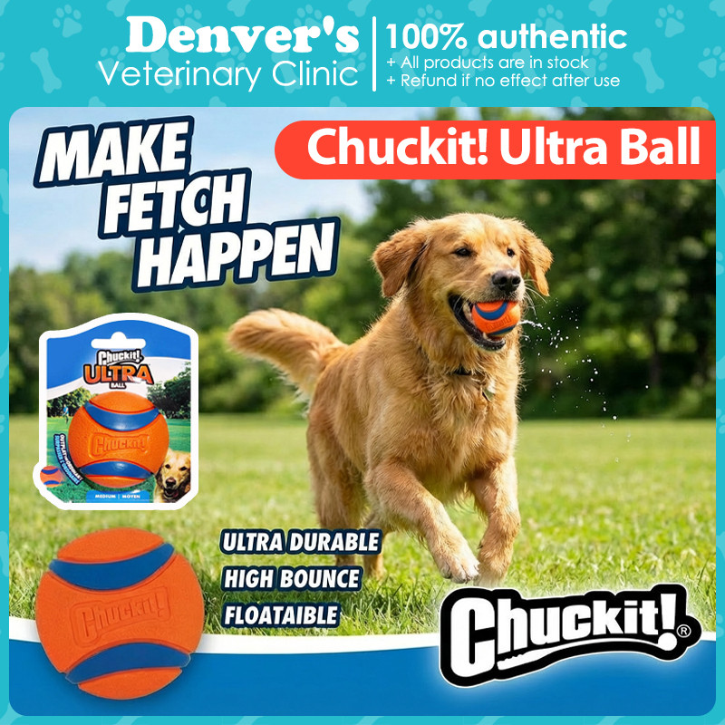Chuckit! ลูกบอลยางพิเศษสําหรับสุนัข-2นิ้วของเล่นดึงที่ทนทาน,เด้งสูงและน้ําลอยสําหรับผู้เคี้ยวที่ก้าวร้าว
