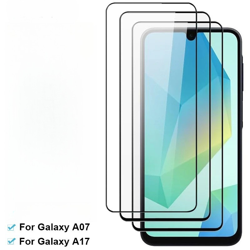 ฟิล์มกระจกนิรภัย SAMSUNG A17 / A07 FULL GLUE FULL COVER