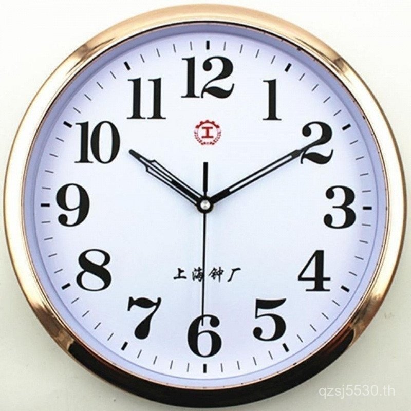 ห้างสรรพสินค้า I-Shaped Classroom Wall Clock Mute Clear นิ้วห้องนอนห้องนั่งเล่นสํานักงานขนาดใหญ่ตัวอ