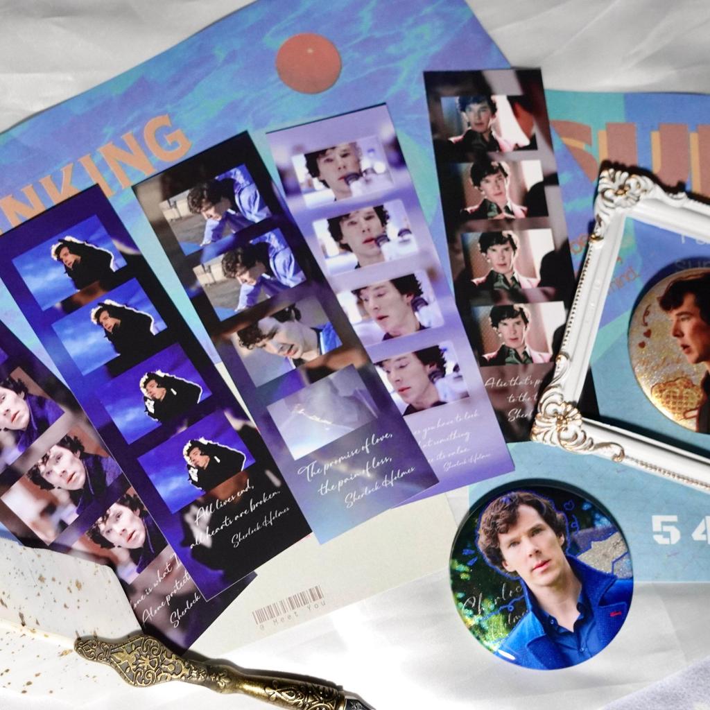 Detective sherlock sherlock sherlock sherlock sherlock Holmes Benny ภาพยนตร์ สินค้าบุ๊คมาร์ค