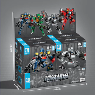 [พร้อมส่ง] Sembo Block บล็อคตัวต่อ หุ่นยนต์ Mecha Of Steel 2 In 1 ประกอบได้ 2 รูปแบบ ประกอบง่าย ฝึกสมาธิ