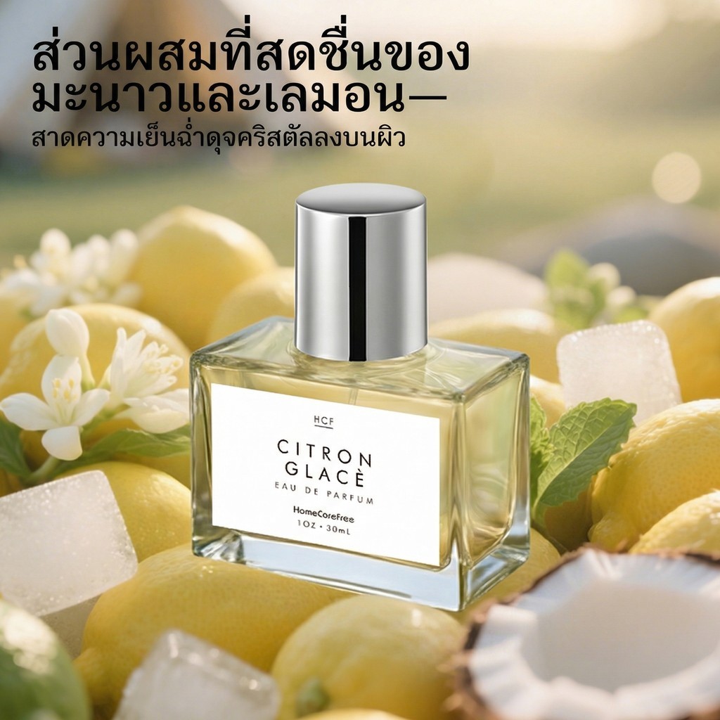 🍋[พร้อมส่ง] HCF CITRON GLACÈ น้ำหอม EDP 30ml กลิ่น Citrus Gourmand สดชื่นเหมือนไอศกรีมมะนาว หอมหวานล