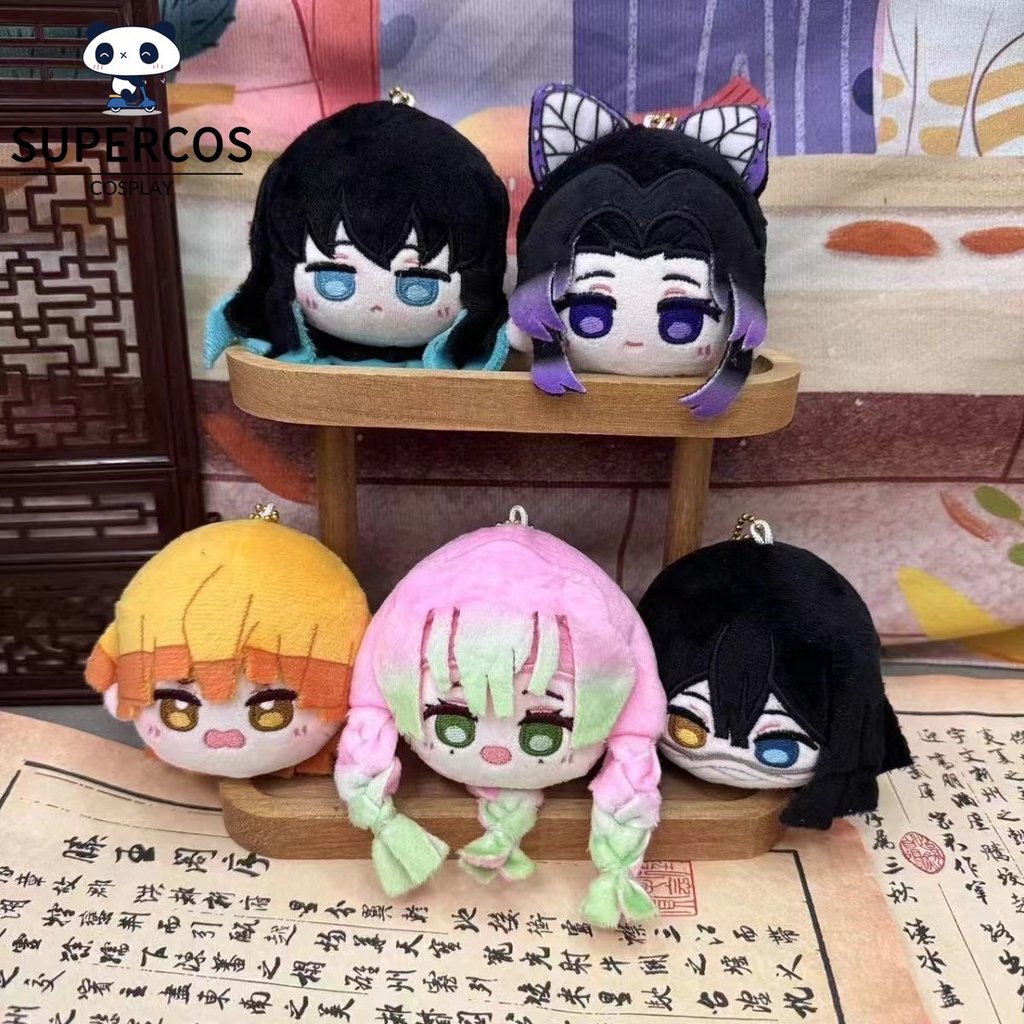 Demon Slayer Mitusri Zenitsu Obanai Kochou ตุ๊กตาตุ๊กตาตุ๊กตาจี้ของเล่น