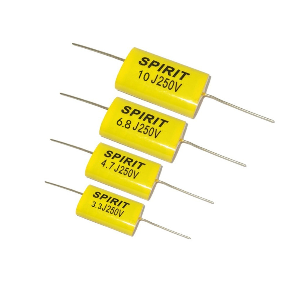 4PCS 250V 2.2UF 3.3UF 4.7UF 6.8UF 10UF Axial Audio Capacitor