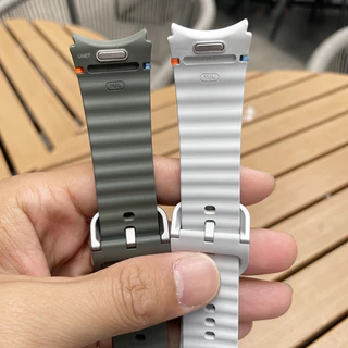 ไม่มีช่องว่าง สายรัดซิลิโคน for Samsung Galaxy Watch FE 7 6 5 4 44 40มม. 4 6 Classic 43 47 42 46 5 Pro 45มม.