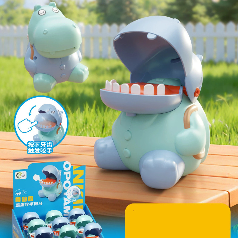 สัตว์เลี้ยงเด็กน่ารักเล่นตลกของเล่นสําหรับปกป้องอาหารแมวกัดมือแม่น้ําม้าเกมสก์ท็อปของเล่นเพื่อการศึกษาสําหรับเด็กชายและเด็กหญิง - รูปที่ 4