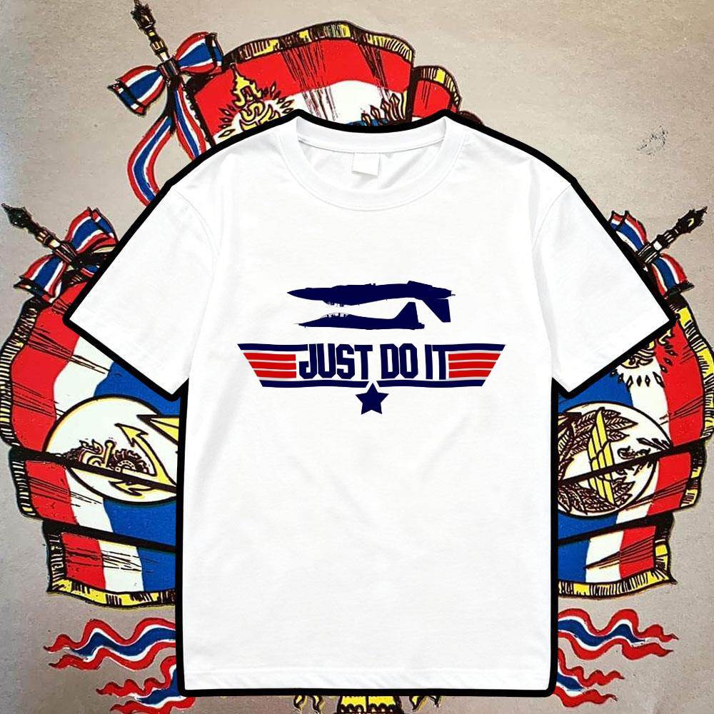 เสื้อยืด F16 Jet | Just do it. | พิมพ์โลโก้ battle