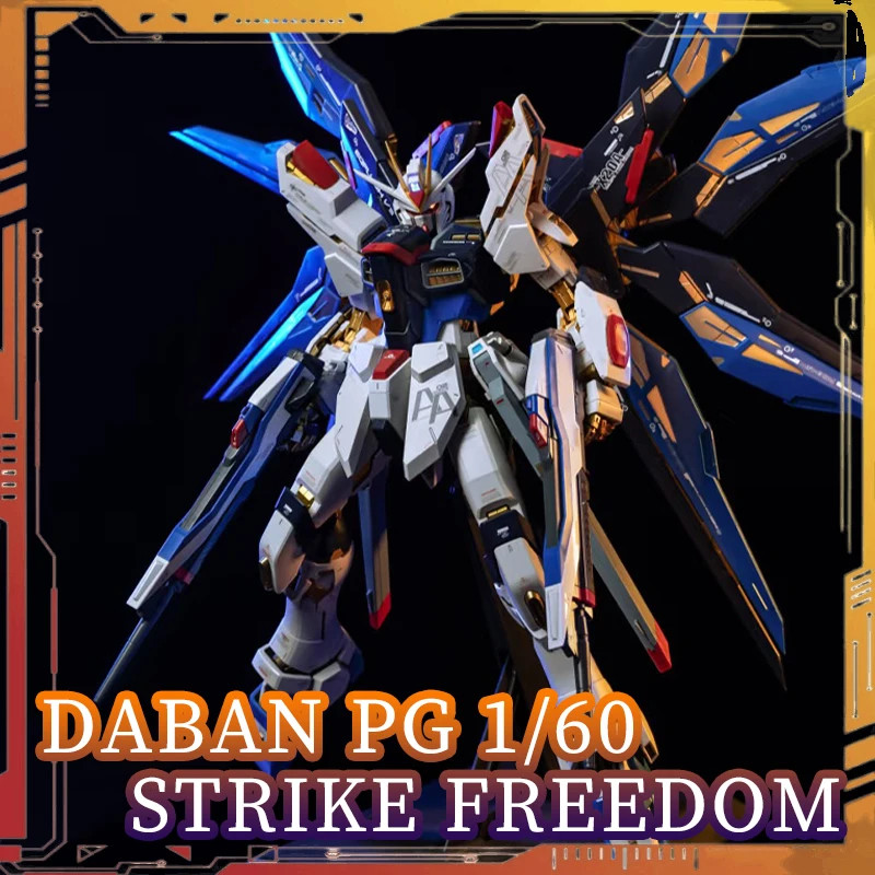 DABAN KO PG Strike Freedom Action Figure 1/60 Scale Assembly ชุดหัว Light Bracket Seed-D อะนิเมะตัวเ