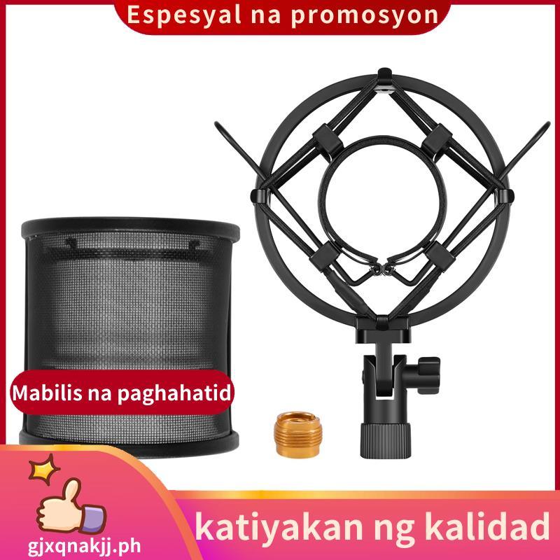 ไมโครโฟน Shock Mount พร้อมไมโครโฟนกรองกระจก Suspension Shock Mount Holder Clip.gjxqnakjjph
