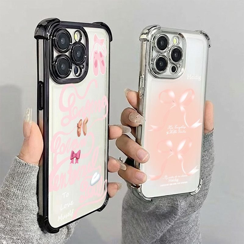 เหมาะสําหรับ iPhone 16 Pro Max 15 เคส 2-ribbon 11 12 13 14 Pro 7 8 Plus X XR XS Max Electro Vibratio