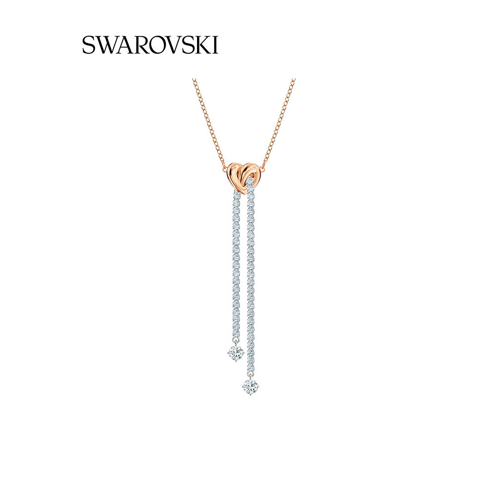 สร้อยคอ Swarovski LIFELONG HRT สำหรับ mujer กะทัดรัดและสวยงาม มีถุงบรรจุภัณฑ์พิเศษ