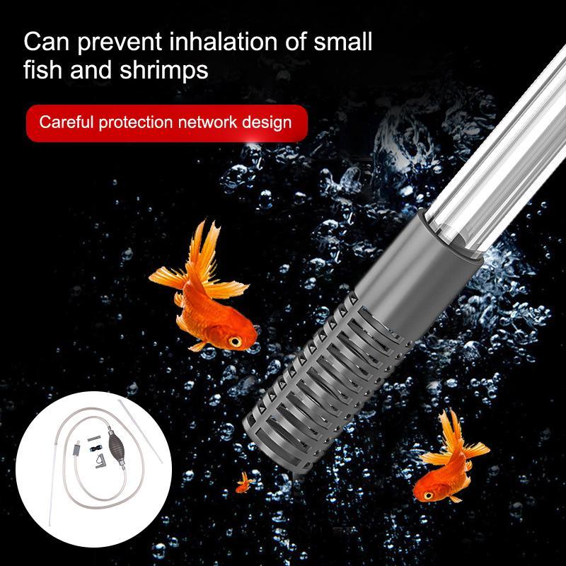 Form & Art Fish Tank Water Changer Aquarium Cleaner คู่มือน้ําเปลี่ยนมือถือสูญญากาศ Siphon ปั๊มทําคว