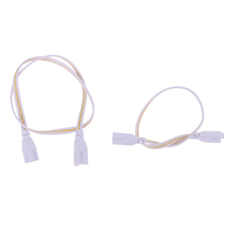 Blossom Bazaar 5 ชิ้น Flexiable Double End 3Pin LED Tube Connector สาย T4 T5 T8 สายไฟสําหรับหลอด LED