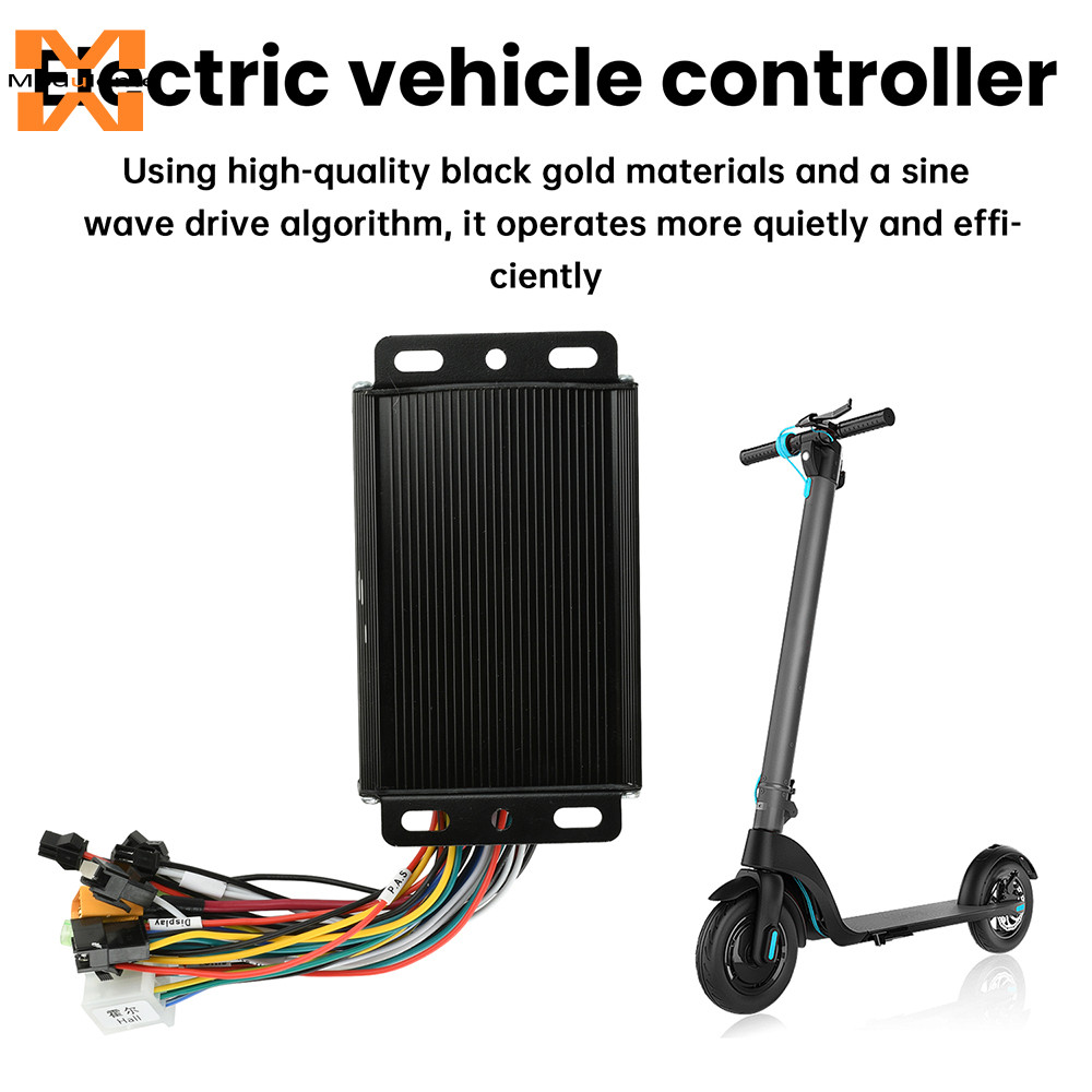 36V 48V 20A Black Gold Sine Wave Brushless Motor Controller 350 W-500 W สําหรับ SM Connectors Protoc