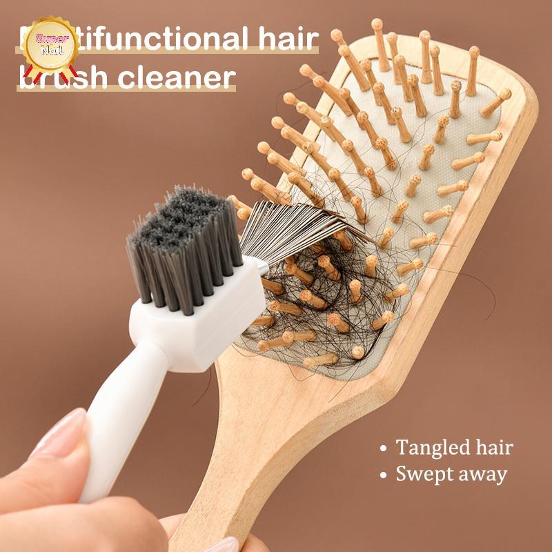 SuperNail 2 in1b ทําความสะอาดที่ละเอียดอ่อนทําความสะอาดแปรงผมb เครื่องมือทําความสะอาดจับ Embed เครื่