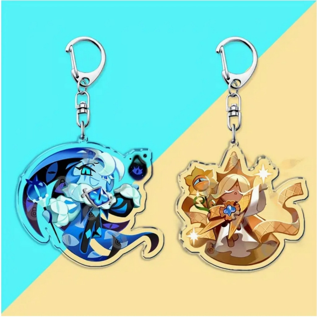 เกมน่ารัก Chibis พวงกุญแจสําหรับอุปกรณ์เสริมกระเป๋า Shadow Milk Pure Vanilla Mystic Flour Candy Appl