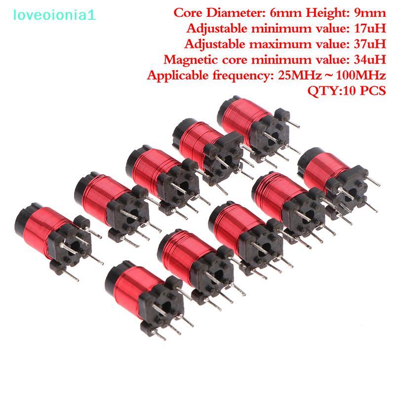 loveoionia1 10pcs 50T 13uh-34uH ปรับความถี่สูง Ferrite Core Inductor ปรับความถี่สูง Ferrite Core Coi