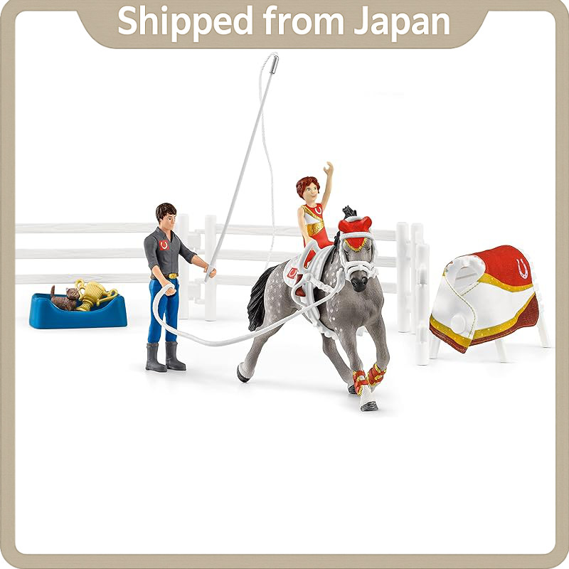Schleich Horse Club Acrobatic Riding Playset (42443) - Horse Toy Figures p7x
