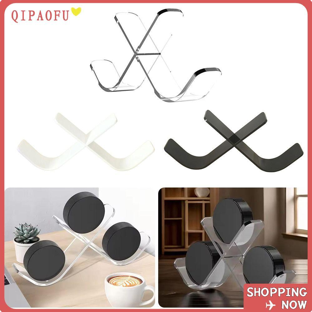 QIPAOFU Ice Hockey Puck Display Stand Holder,กีฬาตกแต่งโปร่งใสHockey Puck Display,อะคริลิคTriple Des