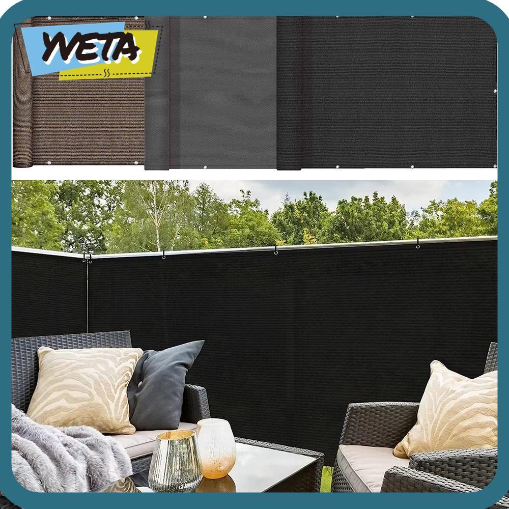 YVETA Sun Shading Sails, กันน้ํา 3/5/6M ระเบียง Shade ผ้า, คุณภาพสูงรั้ว Garden Porch สระว่ายน้ํา