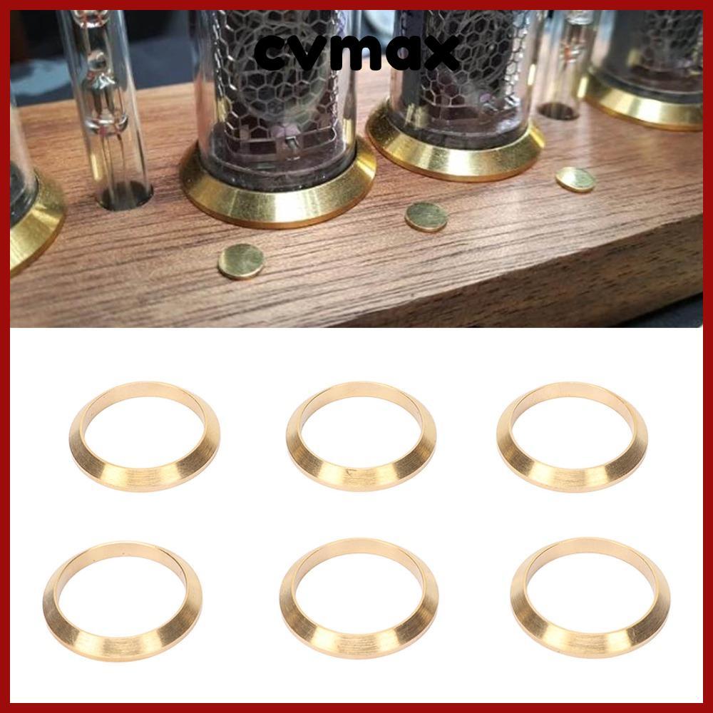 CVMAX 6 ชิ้นแหวนทองแดง, ใน 14 แหวน Nixie หลอด, Vintage Electronics ทองแดง DIY นาฬิกาสําหรับ 14 Nixie
