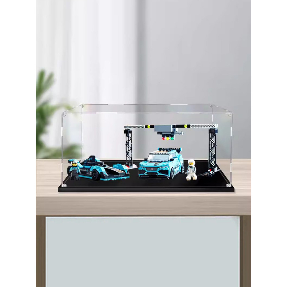 [กล่องแสดงโปร่งใส] จากัวร์ สูตรรถกล่องแสดงอะคริลิเหมาะสําหรับเลโก้ 76898โปร่งใสป้องกันฝุ่นกล่องรูปกล