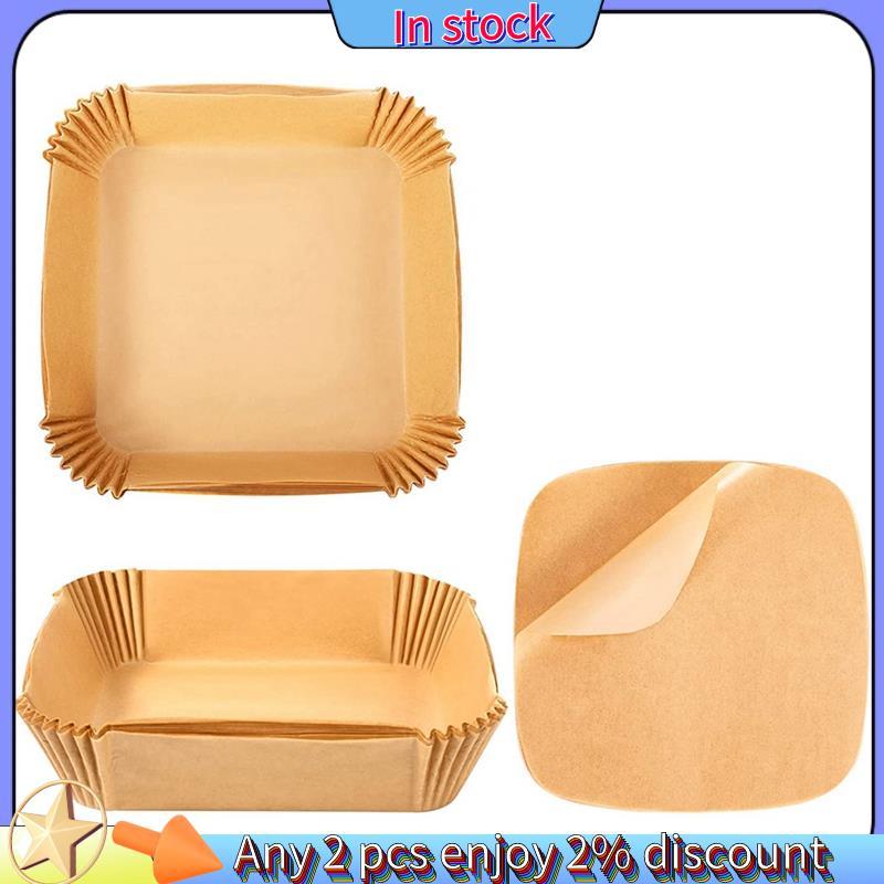 ในสต็อก-Air Fryer กระดาษทิ้ง Liner Square,กระดาษระบุ,Non-Stick Air Fryer Liners,กระดาษอบสําหรับAir F