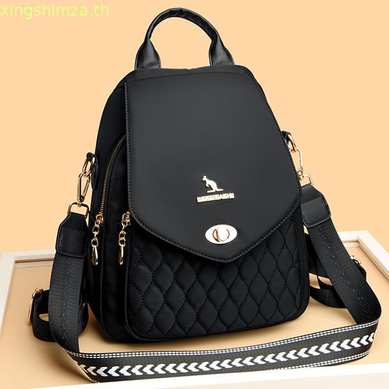 Wilson Kangaroo กระเป๋าเป้สะพายหลังผู้หญิง 2026 สไตล์ใหม่กระเป๋าเดินทางผ้า Oxford กระเป๋าเป้สะพายหลั