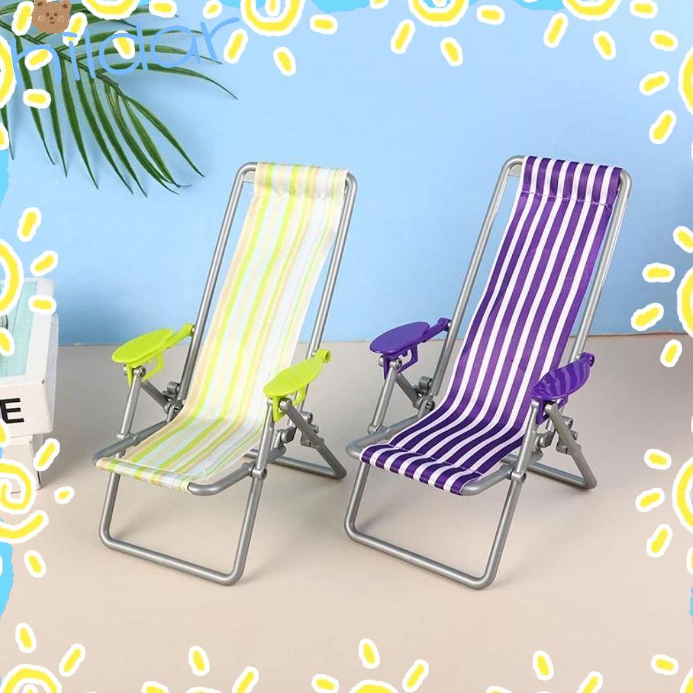 สวัสดี เก้าอี้ชายหาดพับได้รุ่น,12*11*19.5เซนติเมตร4สี1/6เก้าอี้ตุ๊กตา, สวัสดี คุณภาพมินิสบายๆเก้าอี้นอนกลางแจ้งตุ