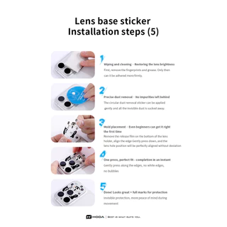 HODA Original Design Full Coverage Lens Base Film (w/Haver) #AYYHB ฟิล์มหลังสําหรับ iPhone 17 Pro / Pro Max