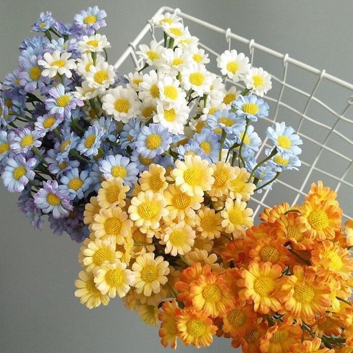 ดอกไม้ปลอม ดอกเดซี่ ดอกคาโมมายด์ เหมือนจริง พร็อพถ่ายรูปสินค้า ถ่ายยังไงก็ละมุน ภาพดูแพง ยอดขายเพิ่ม - รูปที่ 5