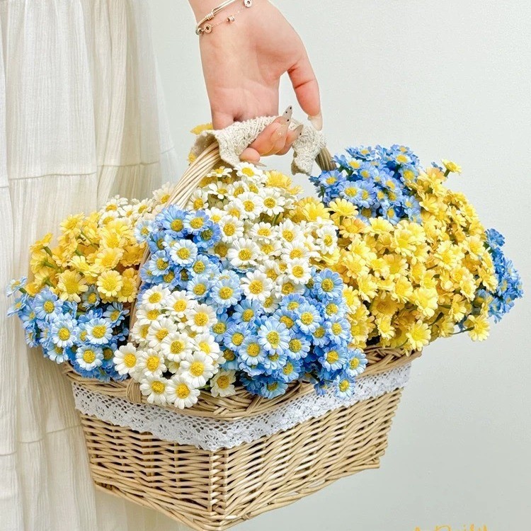 ดอกไม้ปลอม ดอกเดซี่ ดอกคาโมมายด์ เหมือนจริง พร็อพถ่ายรูปสินค้า ถ่ายยังไงก็ละมุน ภาพดูแพง ยอดขายเพิ่ม - รูปที่ 6