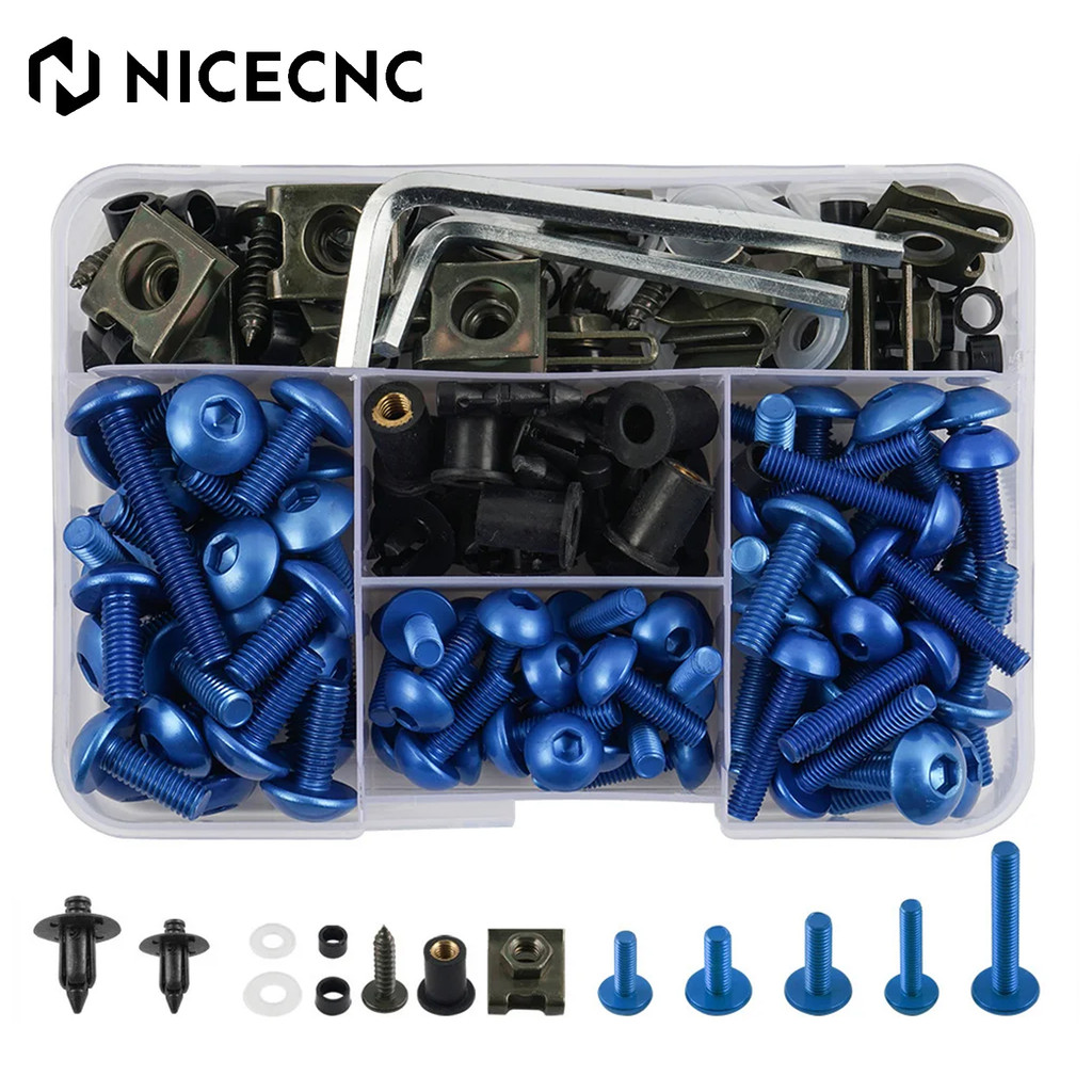 OT 190PCS Fairing Bolt Nut Screw Kit Fairing Bolt Screws For Yamaha TDM 850 900/A TMAX 500/530 SX/DX