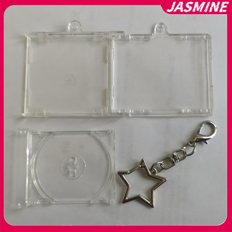 JASMINE Mini NFC CD Case Keychain สำหรับการทำมือ จี้