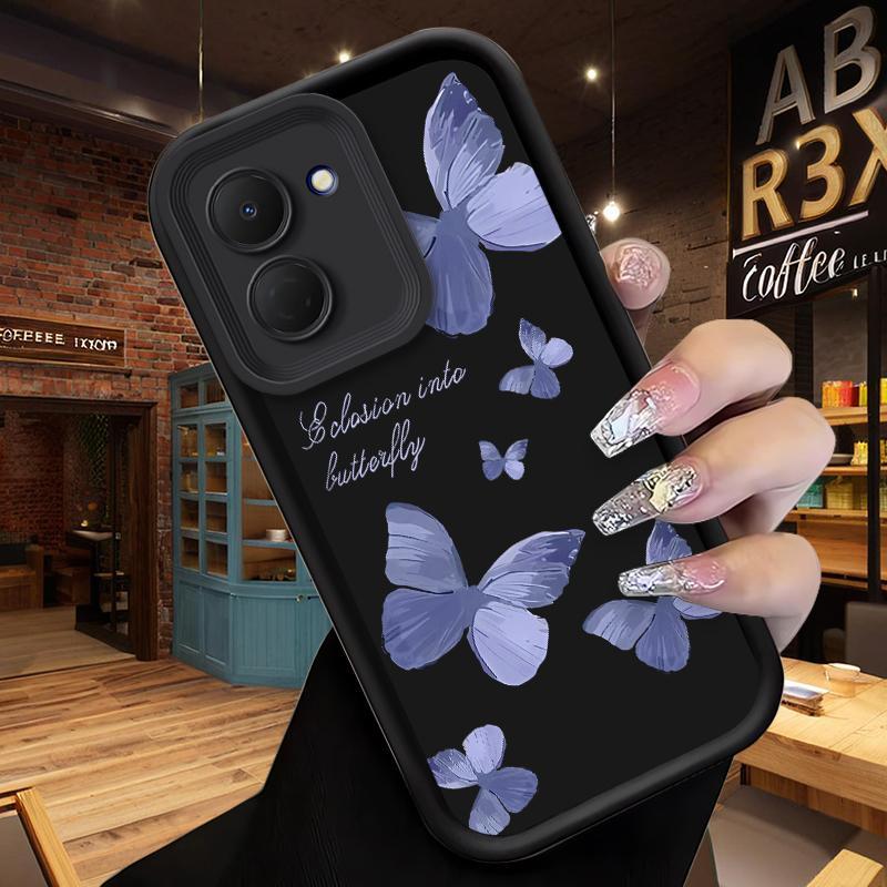 สําหรับ Tecno Spark GO 3 Spark GO 2 Spark Go 1Blue ผีเสื้อเคสโทรศัพท์ Techno Spark GO3 GO2 Go1 KN3 K