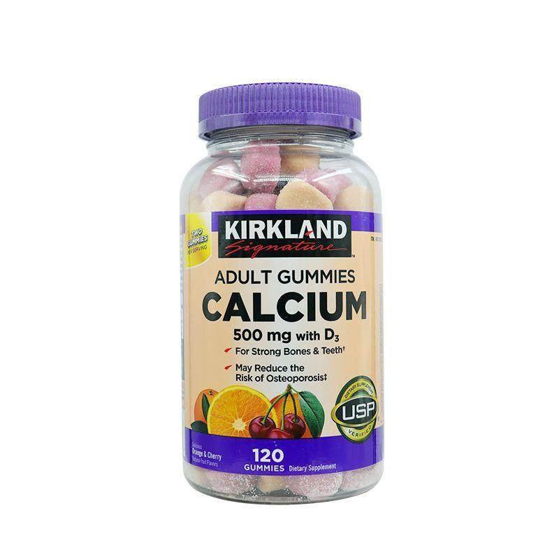 American Kirkland Kirkland Adult Gummy Calcium+Vitamin D3 Strong Bone 120 แคปซูลสหรัฐอเมริกา Kirklan