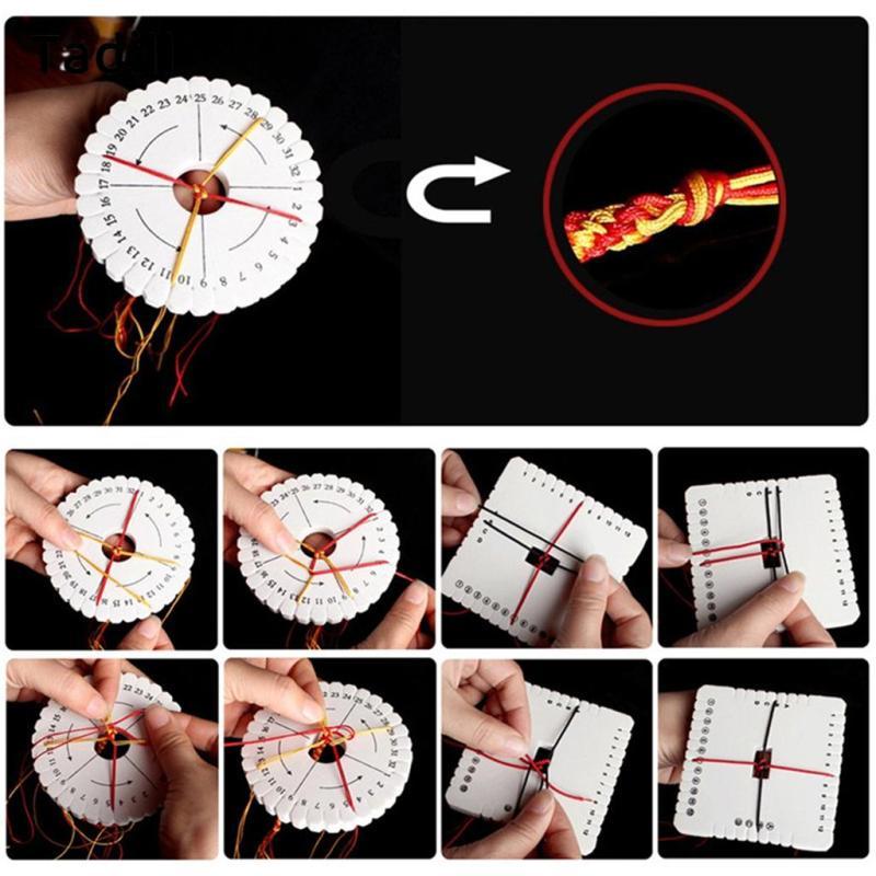 [negjsg] ถัก Kumihimo Disk Thread Handmade Craft Weaving Board DIY Loom Tool