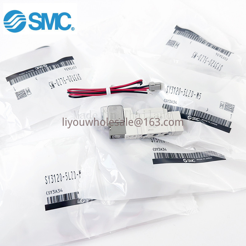 SMC Solenoid วาล์วควบคุม SY3120-5LZD-M5, SY3120-5LZ-M5, SY3120-5LD-M5, SY3120-5LOZD-M5, SY3120-5, SY