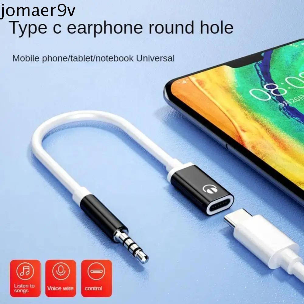 JOMAER ตัวแปลง Type-c ชาย 3.5 มม.ตัวแปลงหูฟังชาย 3.5 มม. Type-C ถึง 3.5 มม.ตัวแปลงแจ็ค, Type C หญิงแบบพกพาทนทาน 3 5 มม.ถึงอะแดปเตอร์ Type C หูฟังอะนาล็อก
