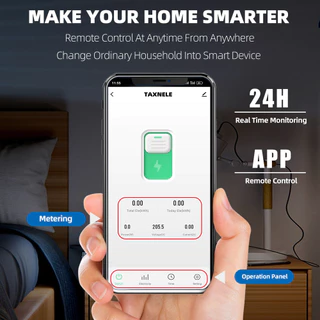 Tuya WIFI สมาร์ท Circuit Breaker Power Energy Meter KWh 1P 63A รีโมทคอนโทรลจับเวลาแรงดันไฟฟ้า Protector