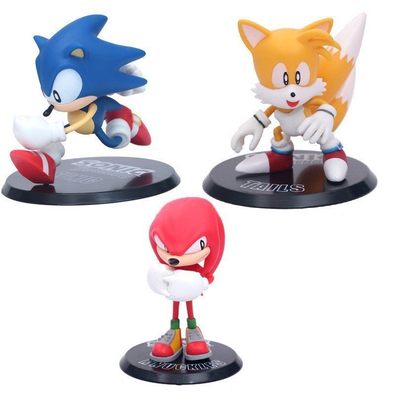 1 ชิ้น 11-14 เซนติเมตร SEGA เกม Sonic the Hedgehog Knuckles Echidna Miles Prower หาง Supersonic เมาส