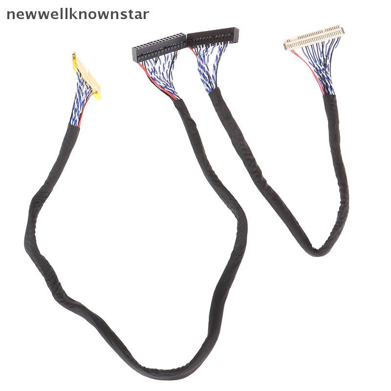 Newwellknownstar สาย LVDS FIX-30P-S6 30pin double 2 ch 6-bit dual 6bit แผง LCD หน้าจอสาย CCB