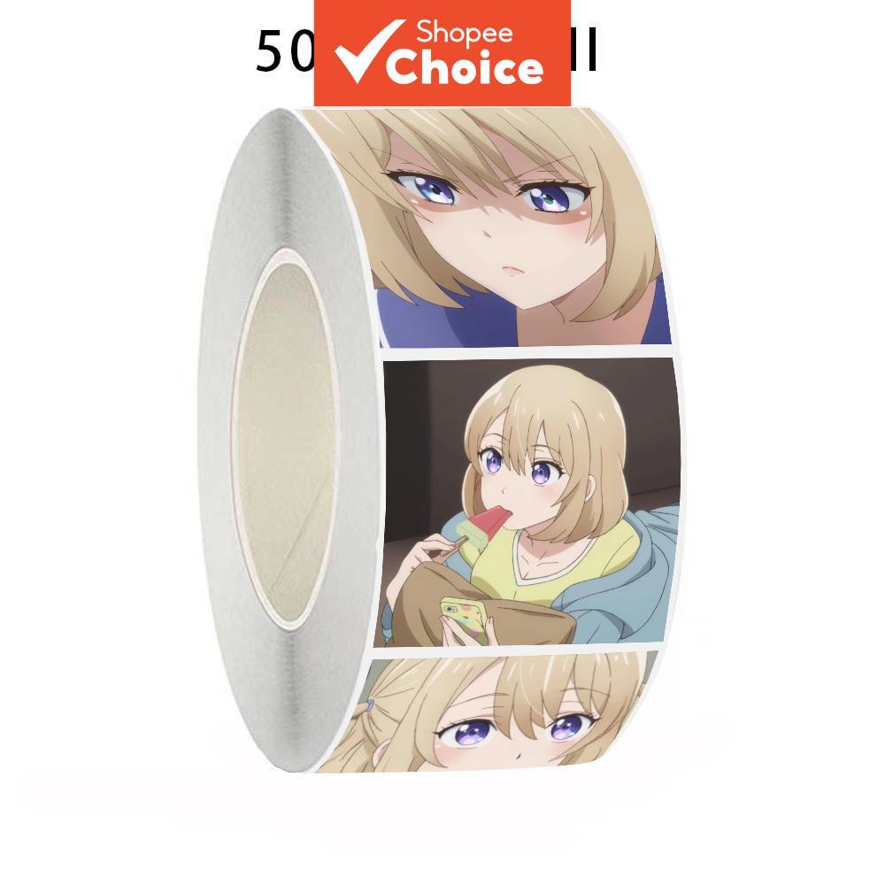 Umino Sachi น่ารักอะนิเมะสติกเกอร์ม้วน, 500 ชิ้นสติกเกอร์โทรศัพท์,สติกเกอร์แล็ปท็อปสําหรับสเก็ตบอร์ด